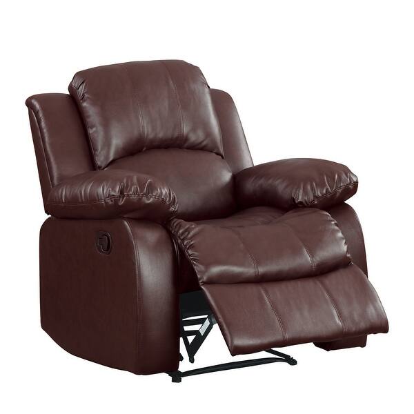 Shop Lucca Reclining Chair On Sale Overstock 31475024 Brown