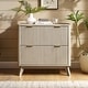 preview thumbnail 2 of 20, Modern Fluted 2 Drawer Lateral File Cabinet, Office Storage Cabinet