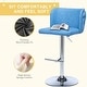 preview thumbnail 9 of 76, Upholstered Adjusatble Swivel Bar Stools Set of 2