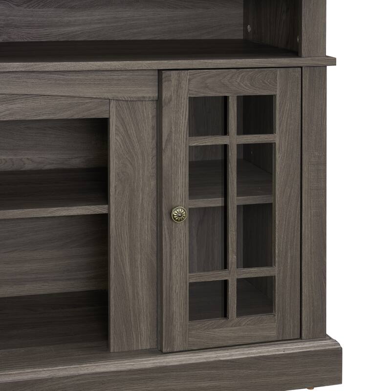 Classic TV Media Stand Modern Entertainment Console for TV Up to 65" with Open and Closed Storage