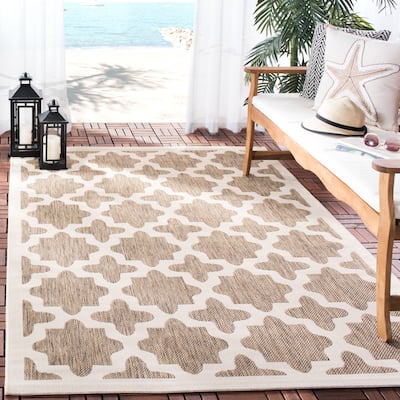 SAFAVIEH Courtyard Myrianne Indoor/ Outdoor Waterproof Patio Backyard Rug