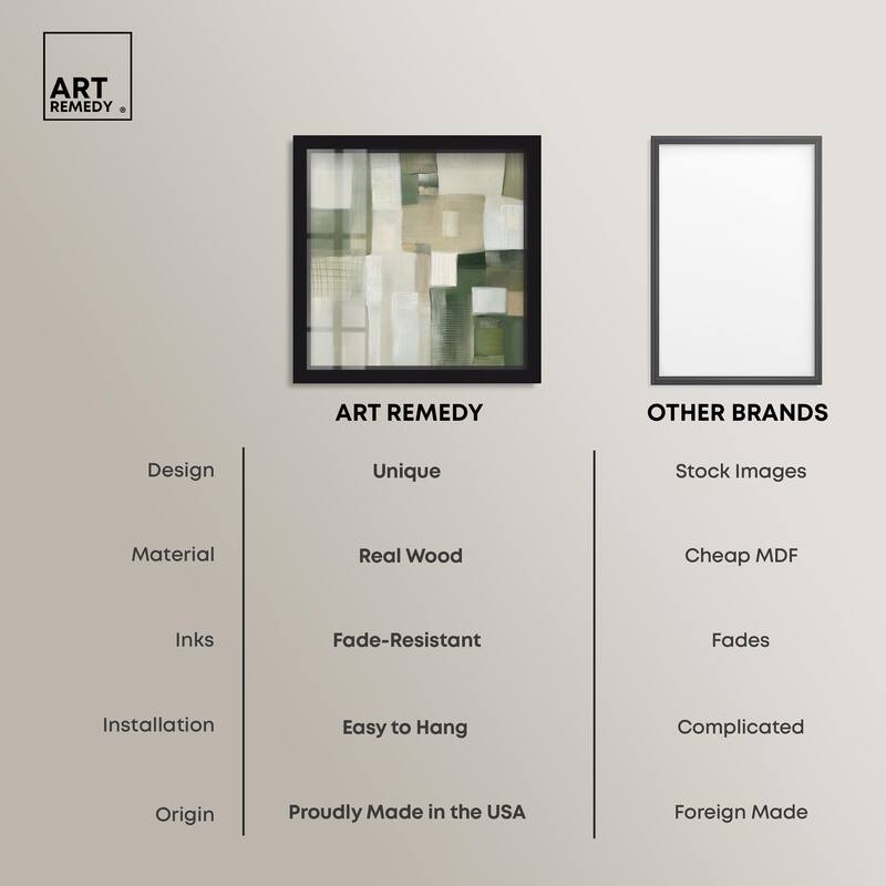 Pale Jade Green II Shadowbox by Art Remedy