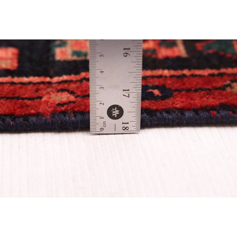 ECARPETGALLERY Hand-knotted Konya Anatolian Dark Navy, Red Wool Rug - 4'9 x 8'6