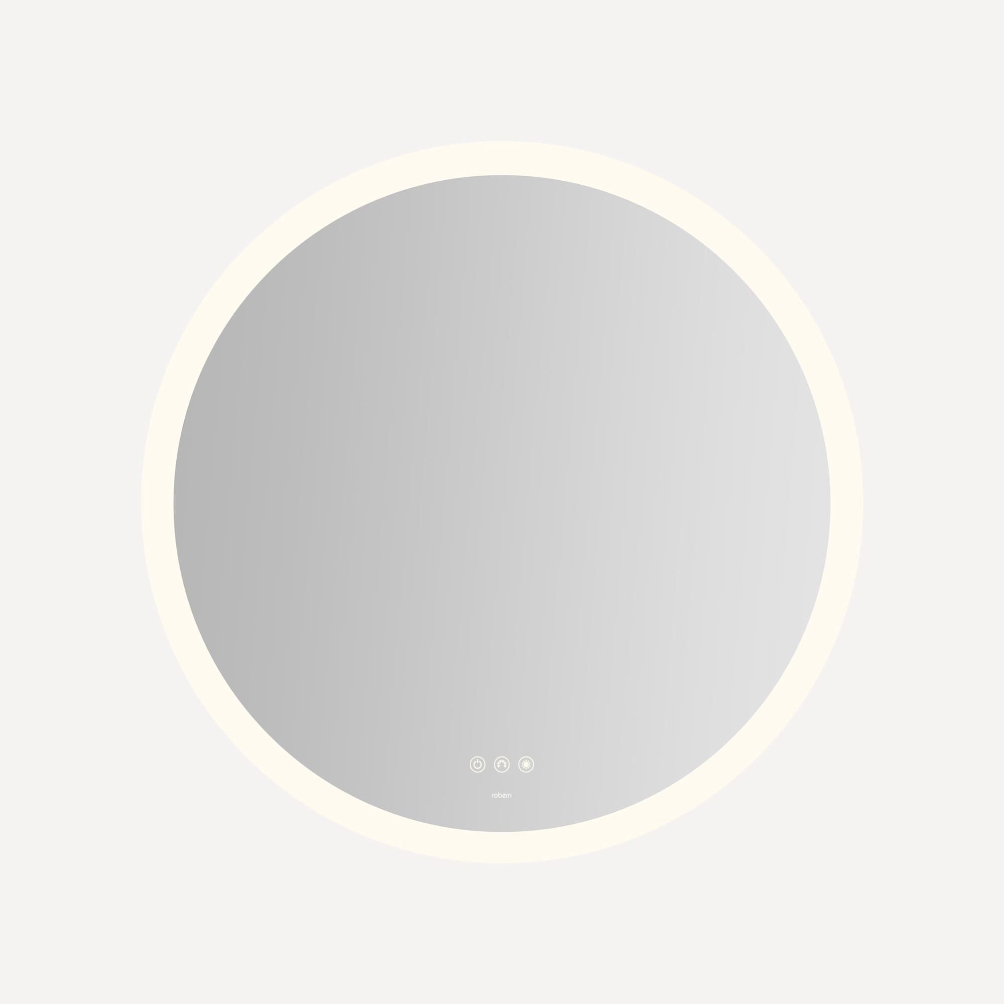 Robern IM0030CPFPDT Instinct 30" Diameter Flat Frameless Wall Mounted - Mirror