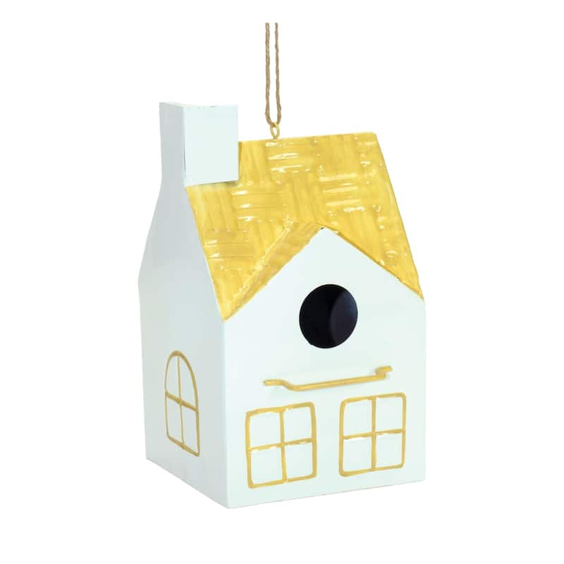 Bird Houses Hanging Christmas Ornaments - 9" - Set of 3