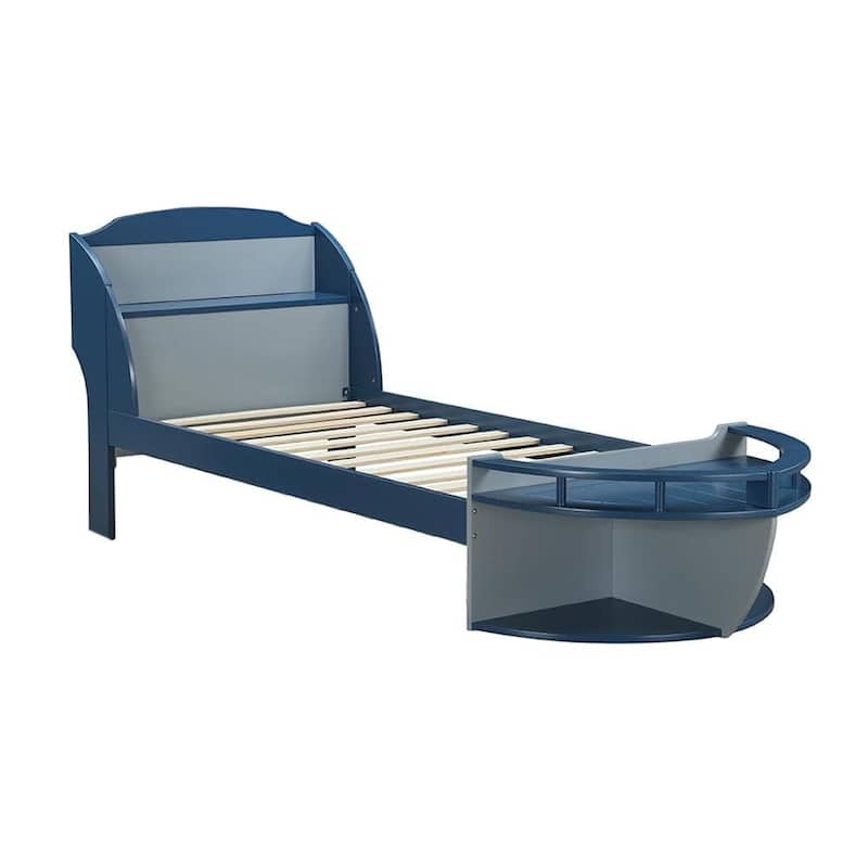 Navy & Gray Twin Bed, Nautical Theme, Youth/Children Style, with Two ...