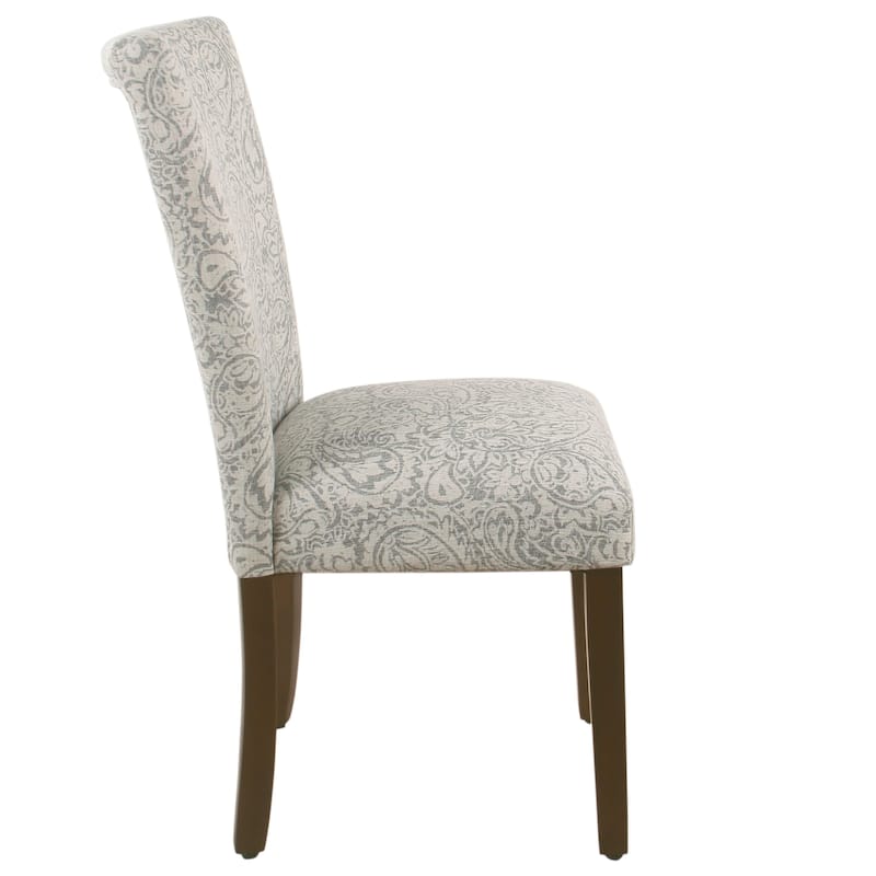 HomePop Parsons Dining Chair - Gray Floral (set of 2)