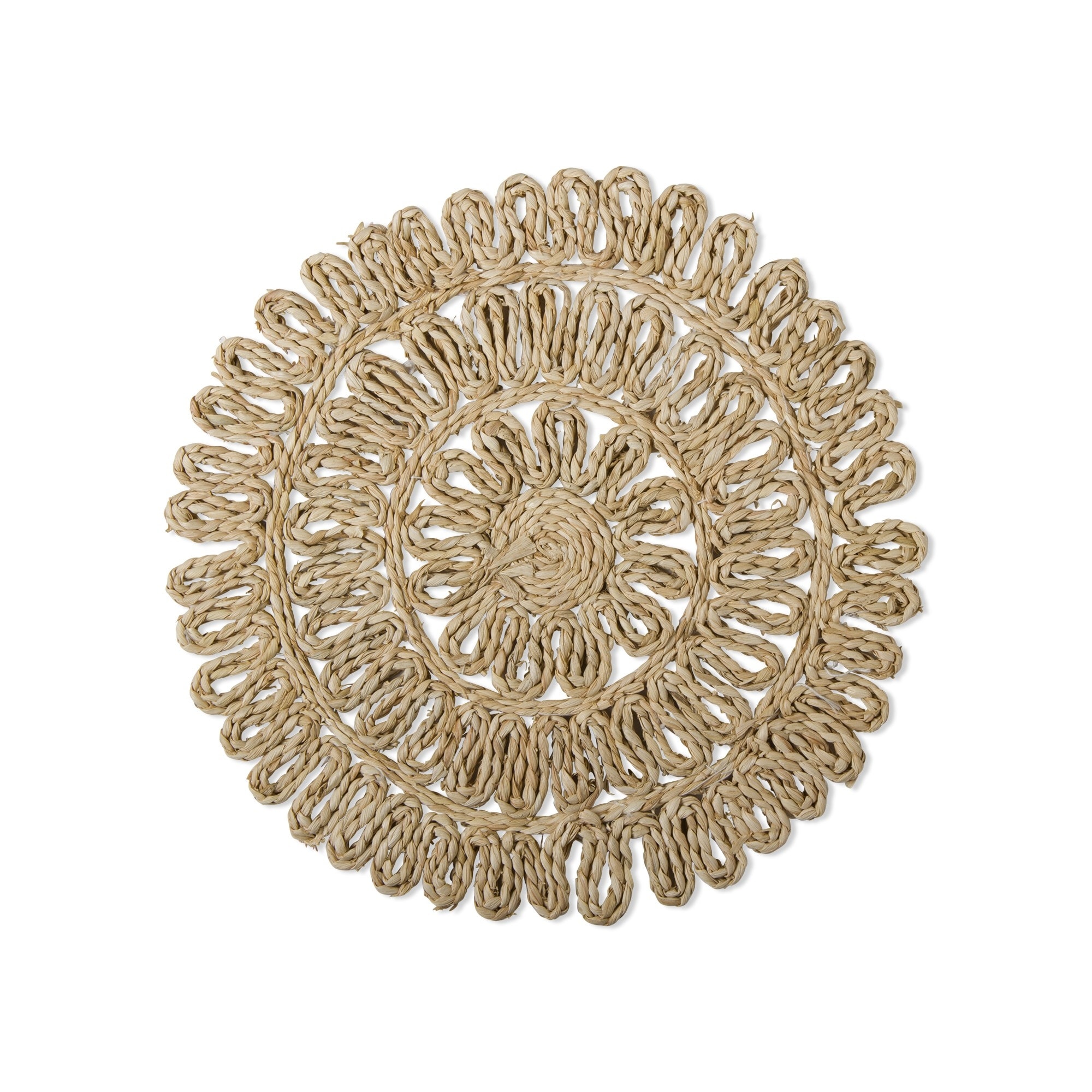 Rosie Maize Natural Spring Placemat - Wipe Clean, 15" x 15" x 0.25" - Perfect for Dining and Decor