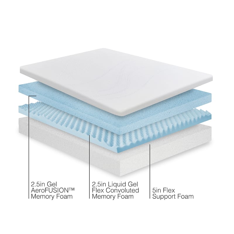 Snooze 10-Inch Triple Layer Support Memory Foam Mattress