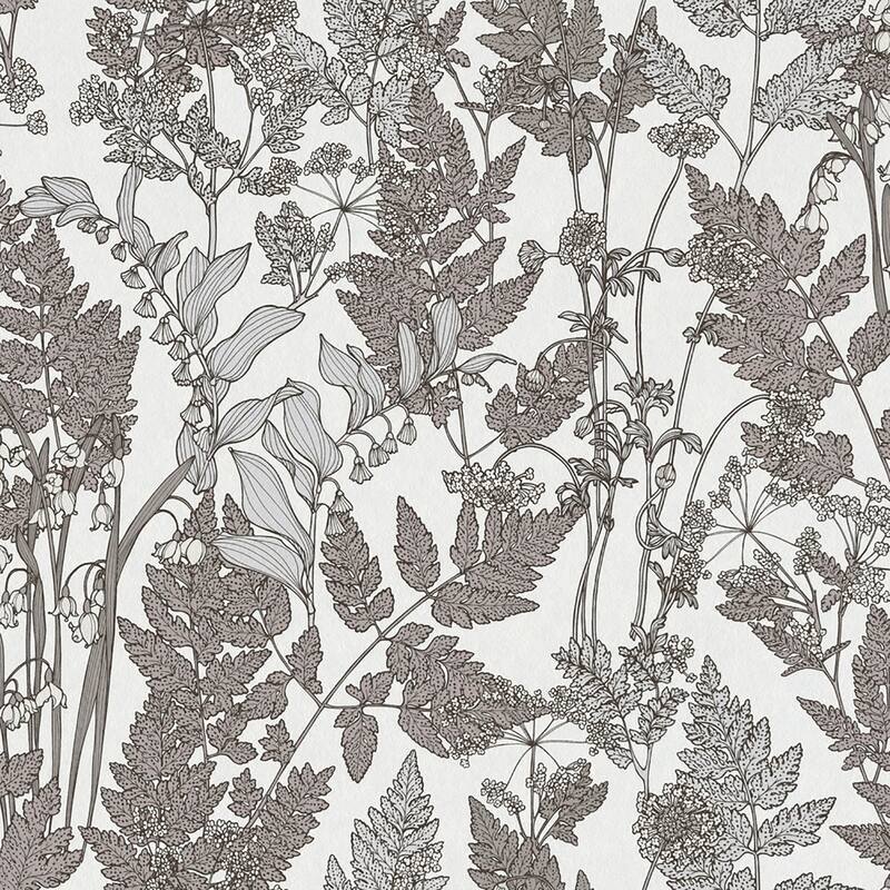 AS Creation Ayla Light Grey Wildflowers Wallpaper