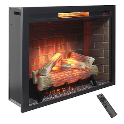 33" Insert Infrared Electric Fireplace with Touch Panel