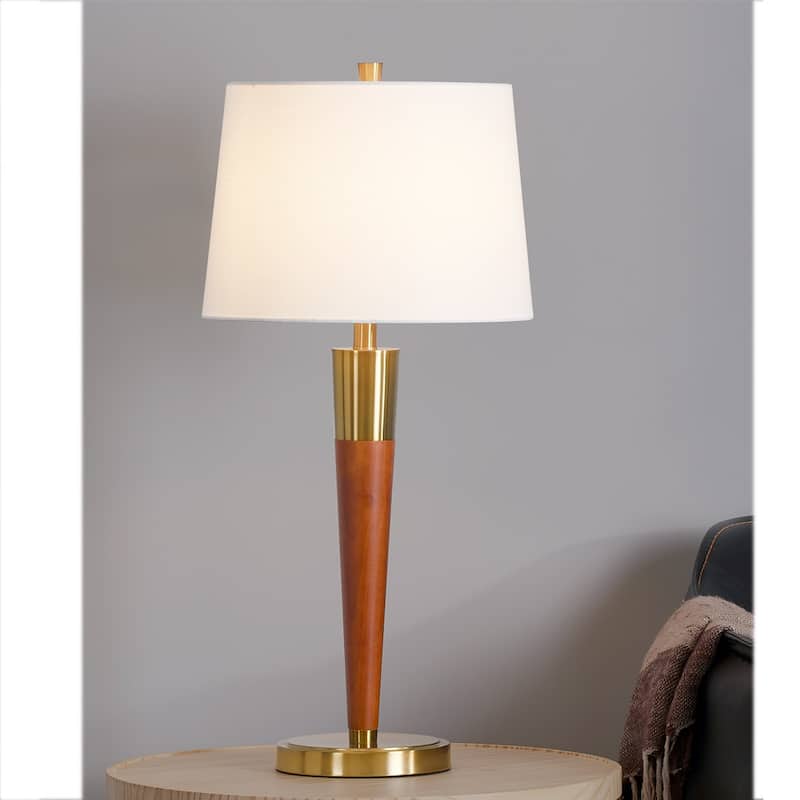Manhattan 30" Hard Wood Table Lamps (Set of 2)