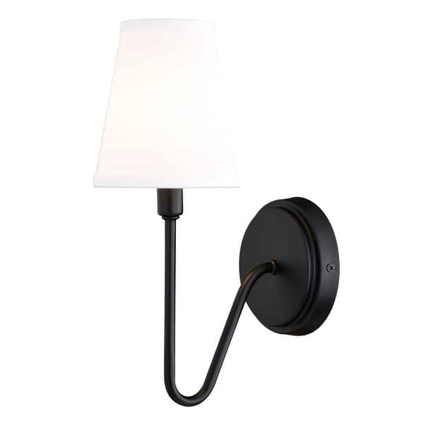 slide 2 of 6, Vaxcel Lighting W0474 14" Tall Wall Sconce Matte Black