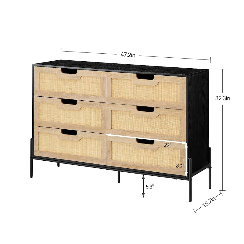 Eie Rattan BedroomDresser Organizer Units for Living Room