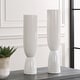 preview thumbnail 2 of 1, Uttermost Kimist White Vases, Set Of 2