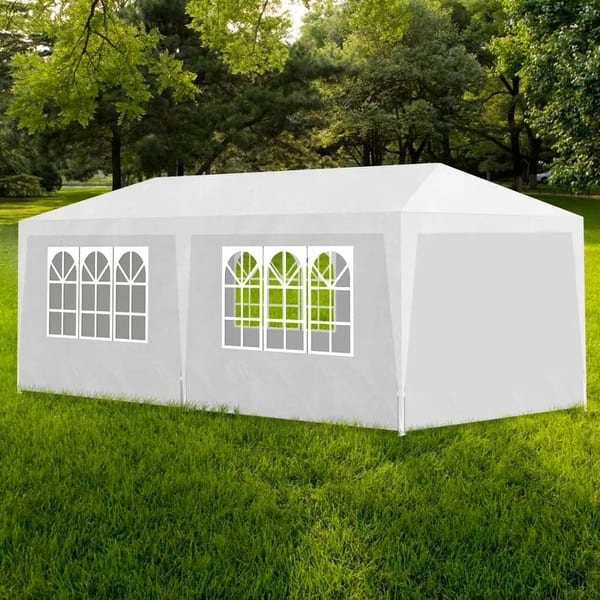 aspect Troosteloos Arbitrage vidaXL Party Tent w/ 6 Walls 10undefinedx20undefined White Garden Patio  Canopy Gazebo Pavilion - Overstock - 25736640