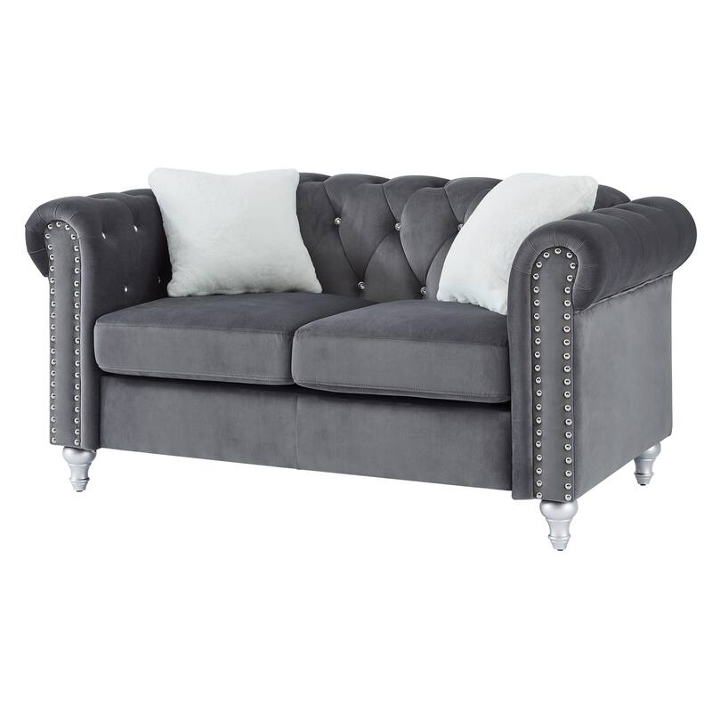 Modern Gray Loveseat For Cozy Interiors
