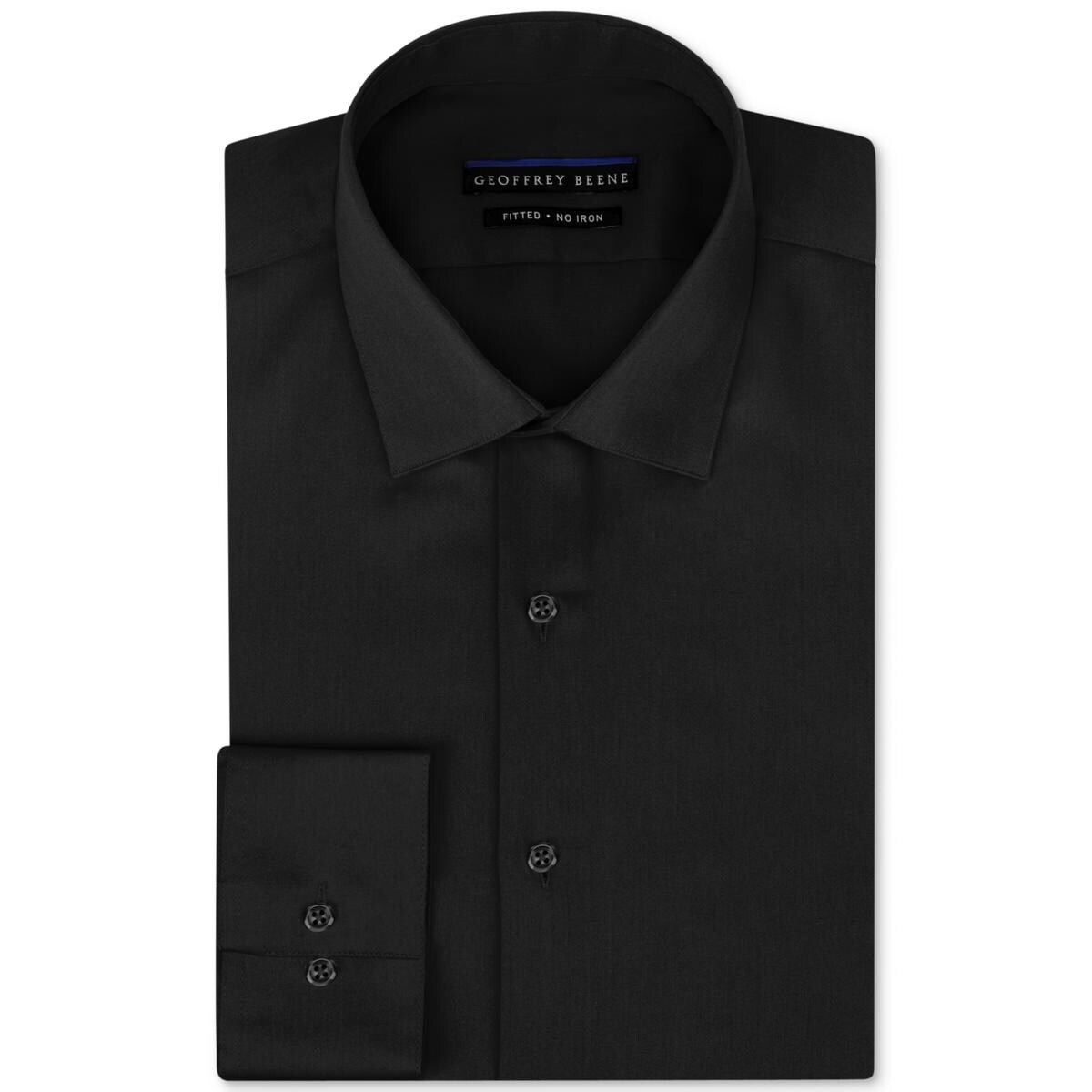 Shop Geoffrey Beene Mens Dress Shirt Non Iron Fitted Overstock