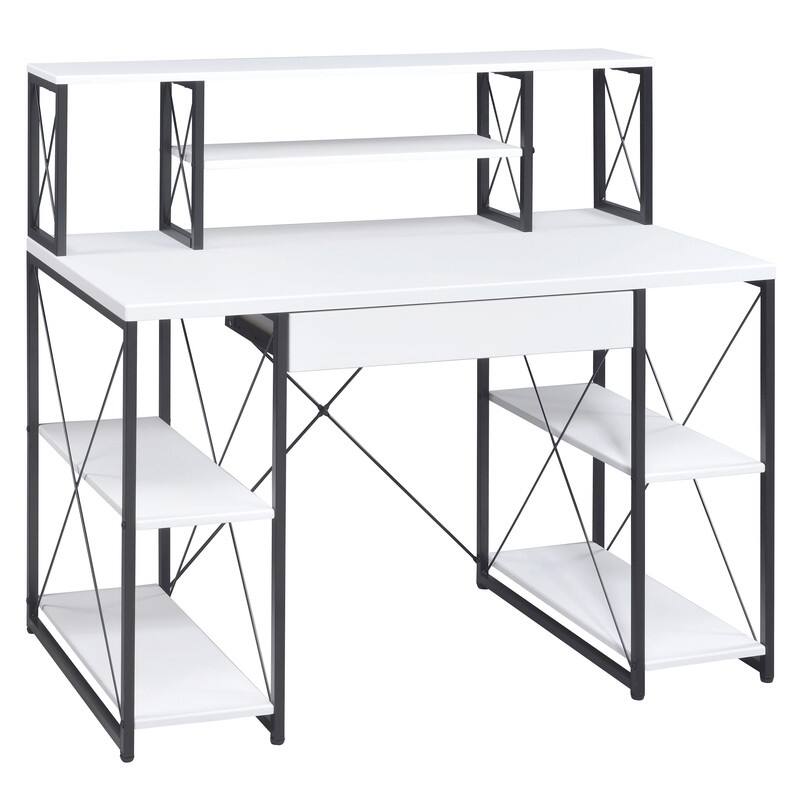 Small Office Writing Desk with Opene Shelves,Office Desk