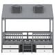 preview thumbnail 35 of 38, Merax House Bed with Roof and 4 drawers