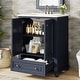 preview thumbnail 30 of 33, 24 Inch Solid Rubberwood Bathroom Vanity with Integrated Ceramic Sink & Soft-Close Hinges - 24"