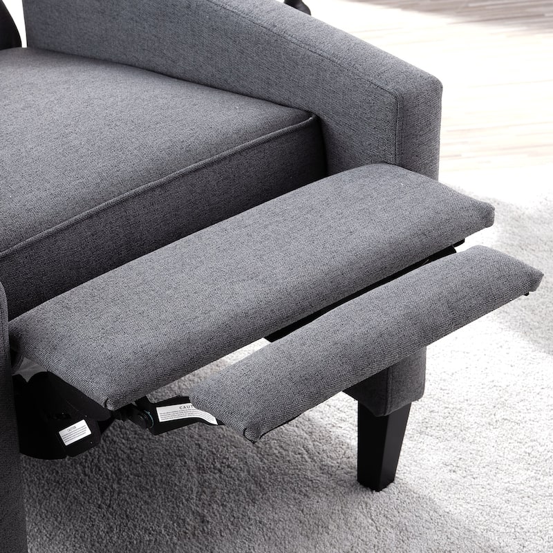 27" Wide Tufted Fabric Wingback Chair
