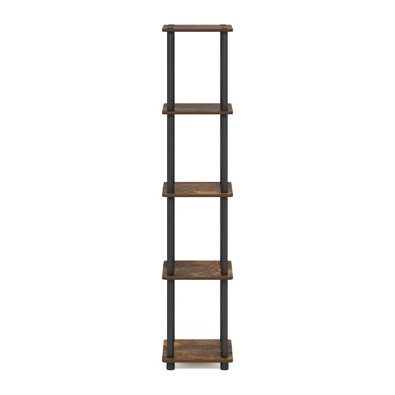Furinno Turn-N-Tube 5-Tier Corner Square Rack Display Shelf