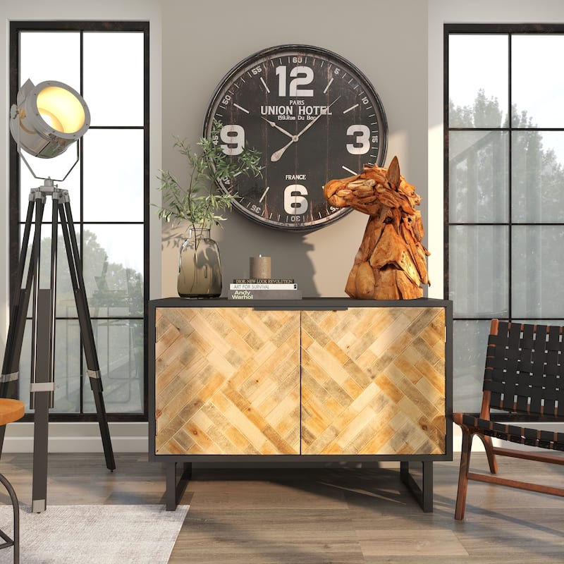 Brown Teak Wood Handmade Head Horse Decorative Sculpture with Layered Woodchip Pieces