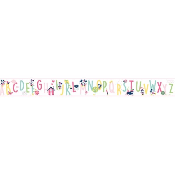 slide 2 of 2, Disney Mickey Mouse ABC Pink Border