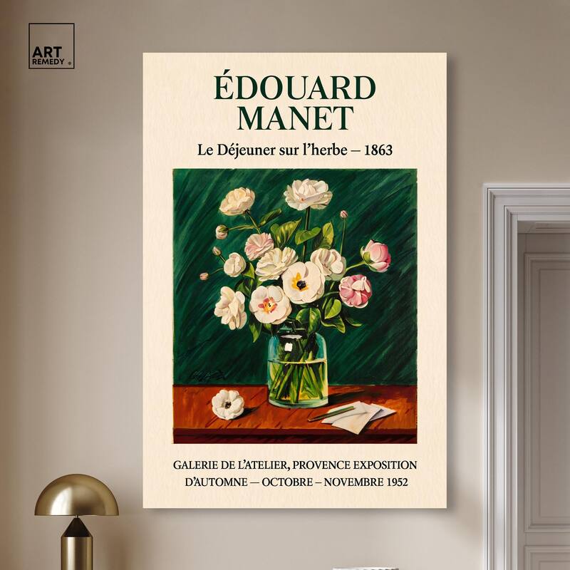 Manet's Floral Canvas by Art Remedy, Gallery Wrapped