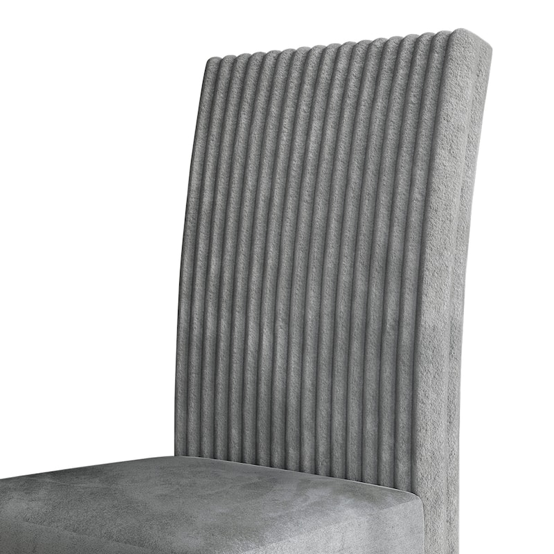 CraftPorch Corduroy Mid-Century Modern 4 Piece Dining Chair