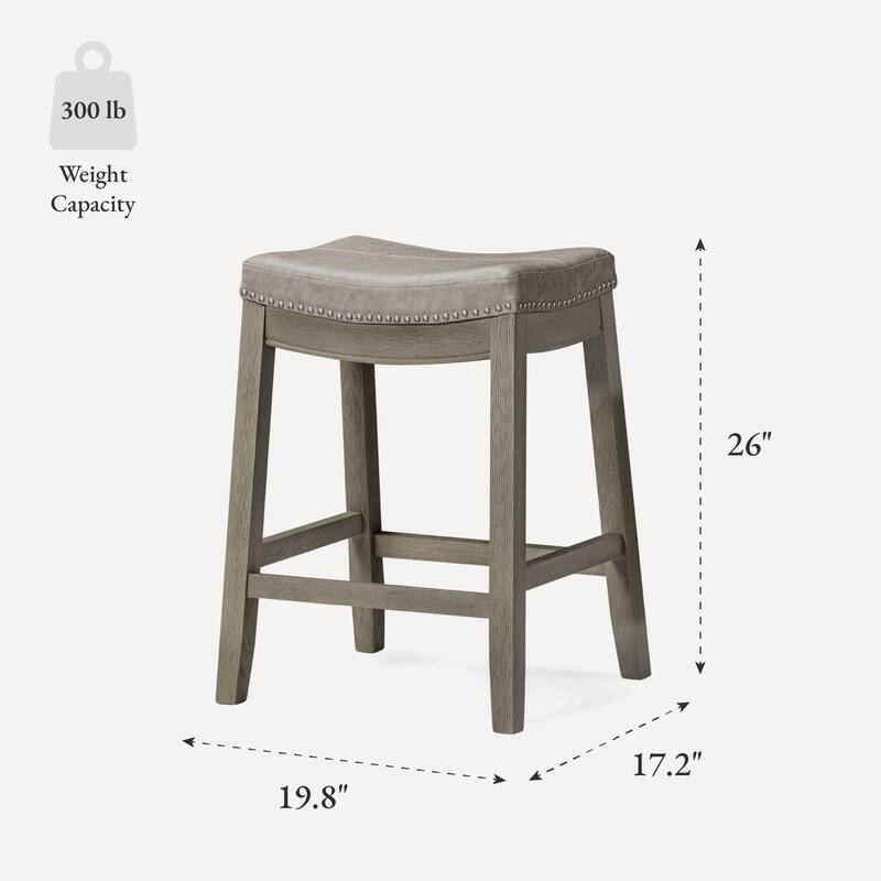 Maven Lane Sophia Saddle Kitchen Dining Stool