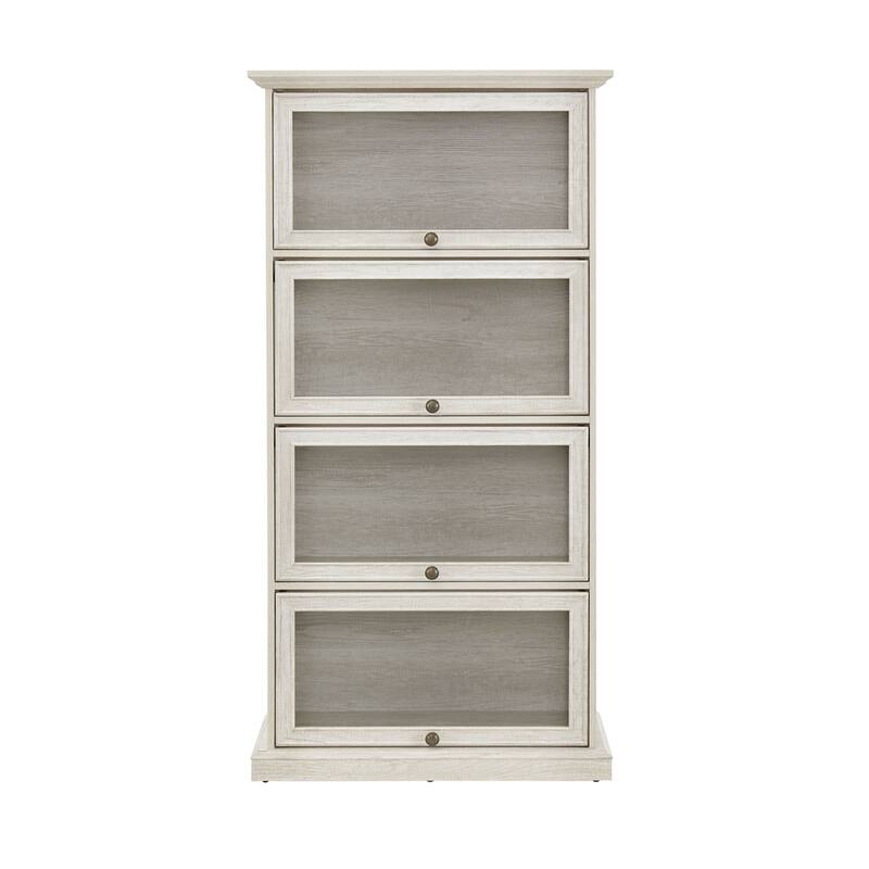 4 Tier Glass Display Cabinet for Living Room Storage Curio Cabinet