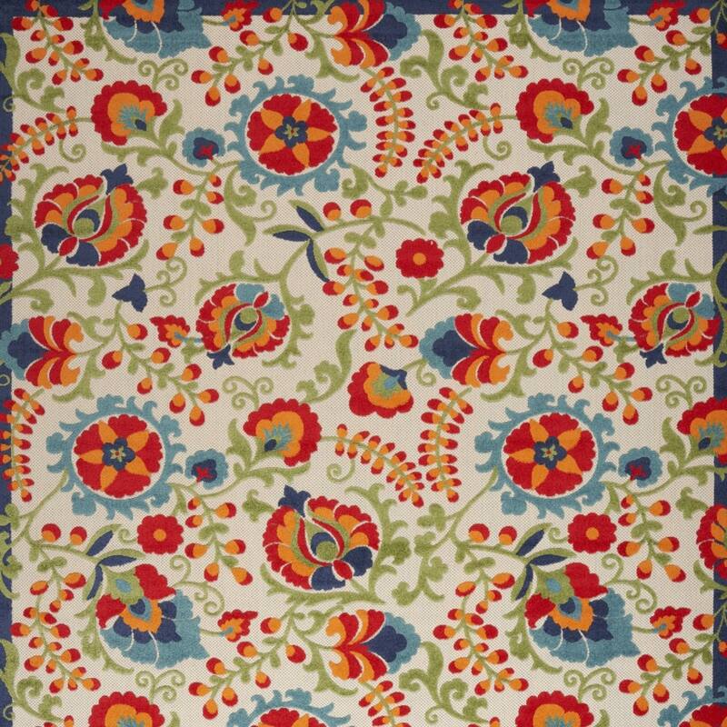 HomeRoots Contemporary Rectangle Outdoor Rug - 12' X 15'