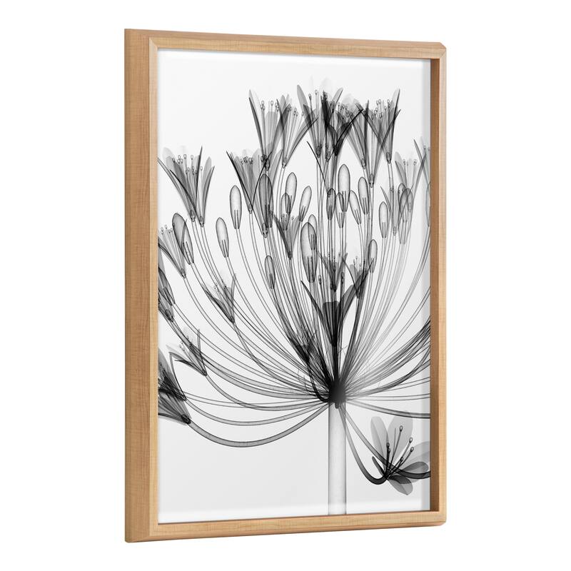 Kate and Laurel Blake Agapanthus Printed Art by Creative Bunch Studio - 18x24 - Natural