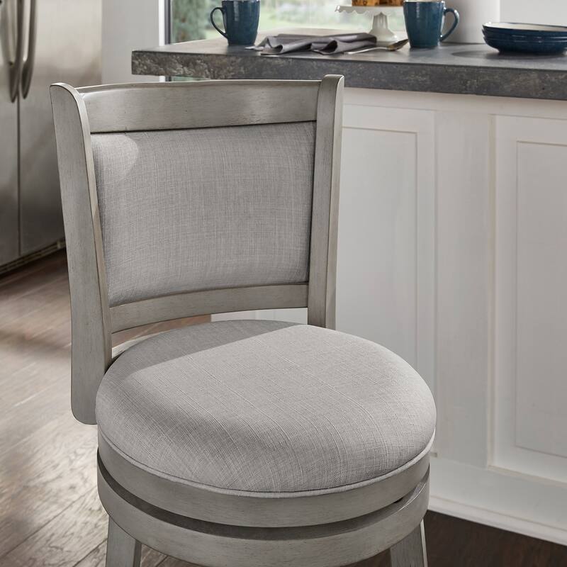 Verona Panel Back Swivel Counter Height Stool by iNSPIRE Q Classic