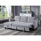 preview thumbnail 13 of 13, Nova Velvet Reversible Sleeper Sectional Sofa with Storage Chaise