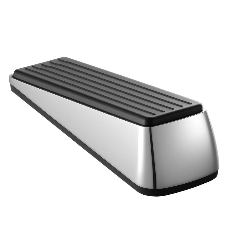 2 Pack Dual-Sided Non-Slip Door Wedge Zinc Alloy Construction with Wall Protection Bumpers
