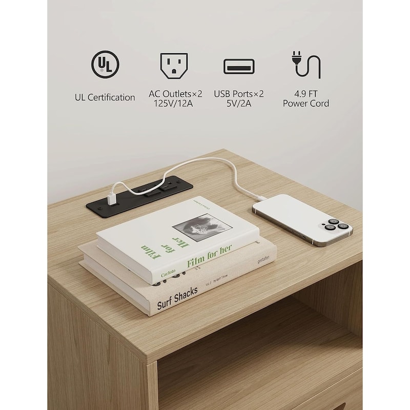 DEXSO Rattan Nightstand