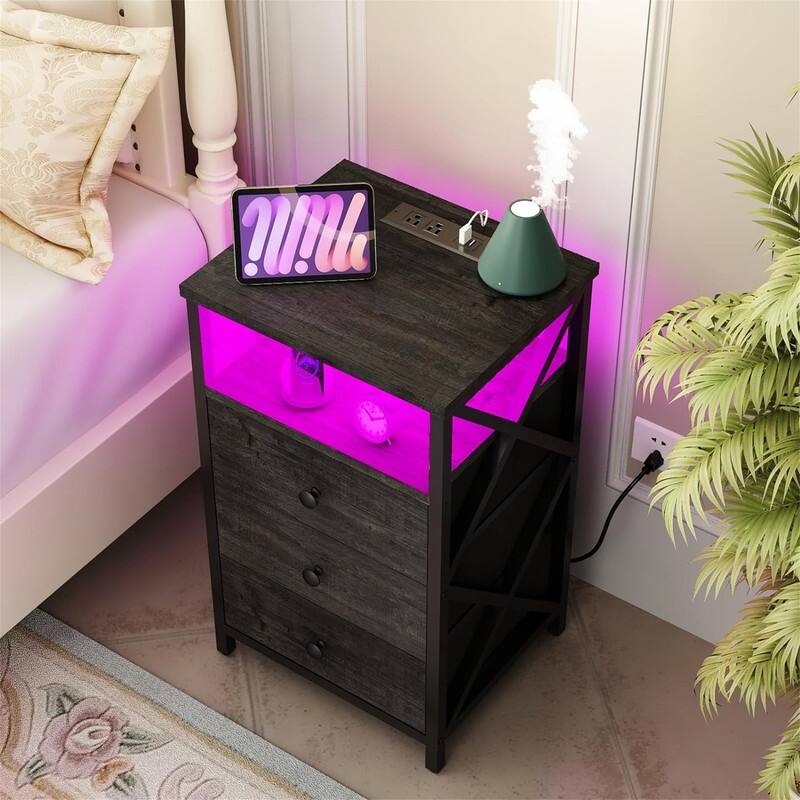 Nightstand with Charging Station