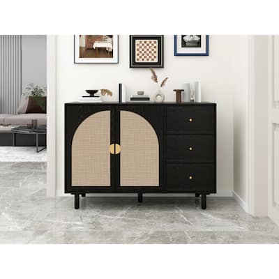 Versatile 2-Door 3-Drawer Cabinet for Bedroom or Living Room