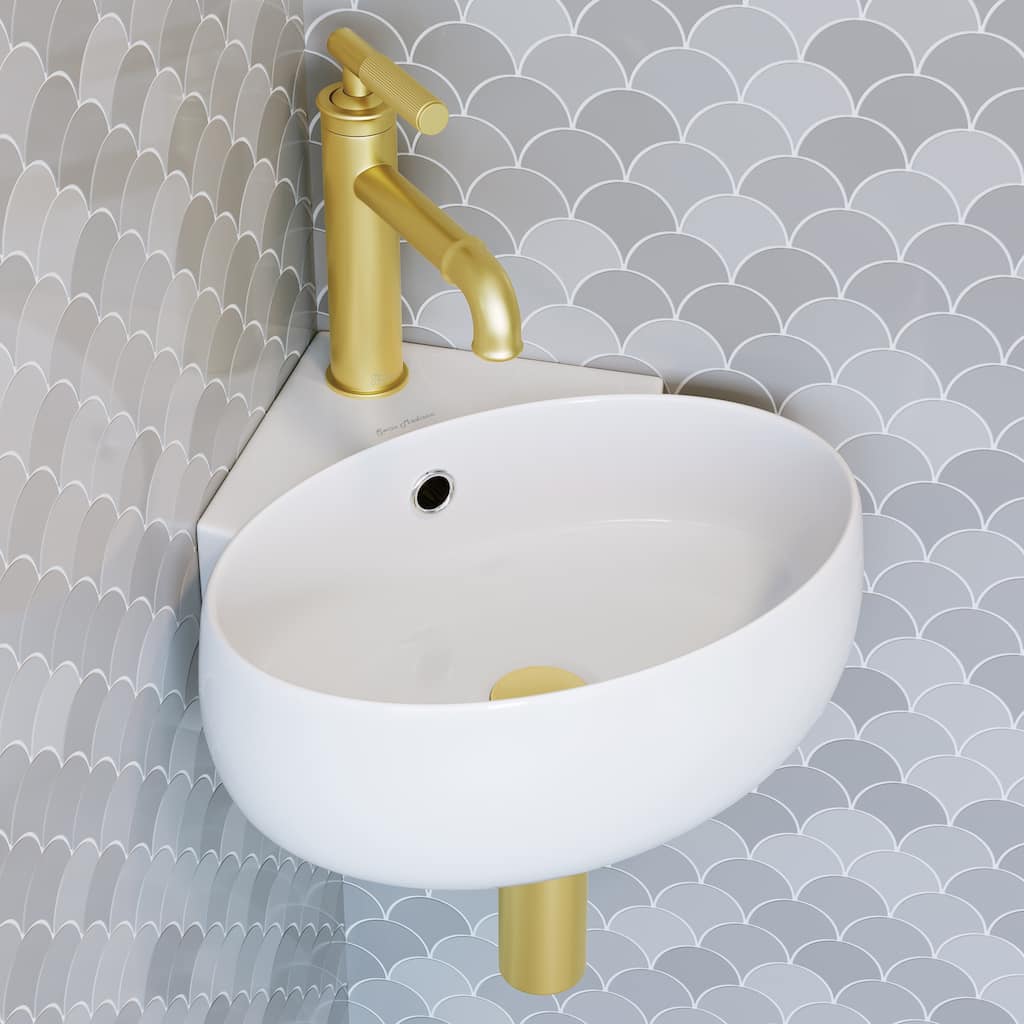 Plaisir Corner Wall-Mount Sink