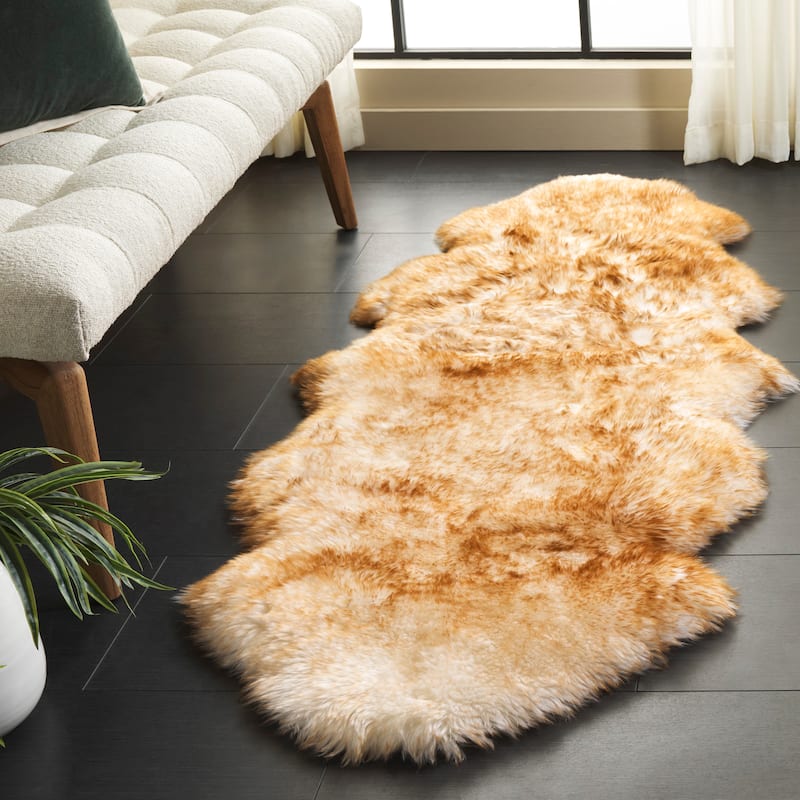 SAFAVIEH, Handmade Natural Kirstie Leanca 3.4-inch Thick Rug