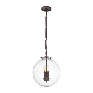 Elk Home Gramercy Oil Rubbed Bronze Glass 3 Light Pendant