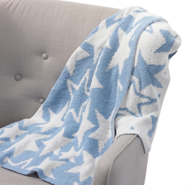 Lambs /& Ivy Ahoy Blue//Navy//White Nautical Soft Minky Baby Blanket