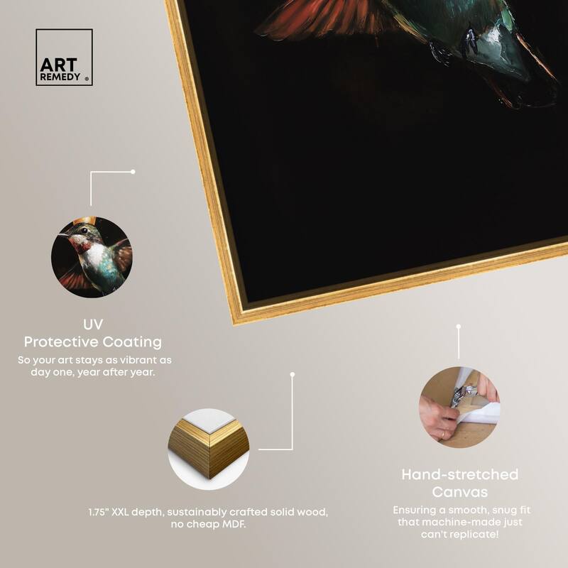 Royal Bird II Canvas by Art Remedy