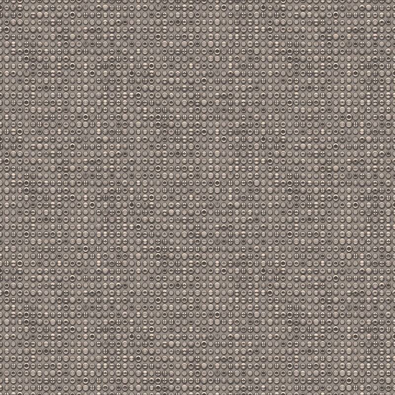 Galerie Wallcoverings Grunge Nuts & Bolts Design Non-woven Metallic Wallpaper Roll - 33 feet long x 21 inches wide - Charcoal