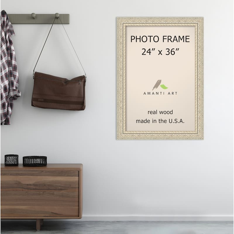 Fair Baroque Cream Ornate Raised Pattern Picture Frame