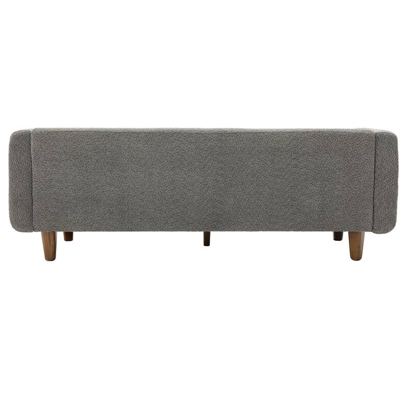 Christopher Knight Home - Soft Upholstered 78.7" 3-Seater Sofa with Rubberwood Legs