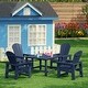 preview thumbnail 57 of 193, Laguna Kids Adirondack 5-Piece Square Table Dining Set